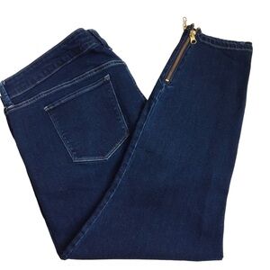 Torrid Stiletto Jegging Premium Zip Hem Dark Wash Blue Denim Jeans Plus Size 22R